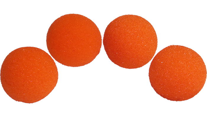 1 inch Super Soft Sponge Ball (Orange) Pack of 4 from Magic