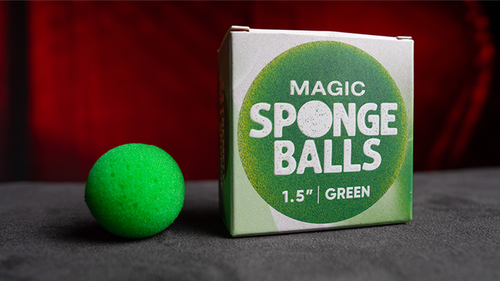 1.5 inch Super Soft Sponge Balls (Green) Pack of 4 from Magic