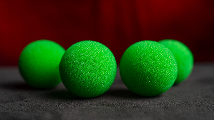 1.5 inch Super Soft Sponge Balls (Green) Pack of 4 from Magic