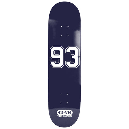 411VM Athletic Navy EX7 8.25" Skateboard Deck