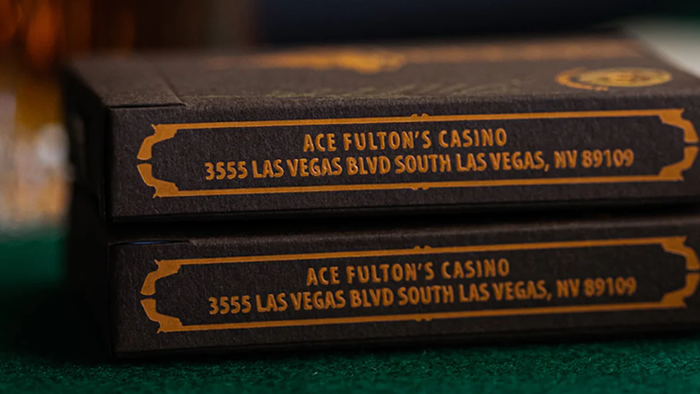 Ace Fulton's 10 Year Anniversary Tobacco Brown Playing Cards