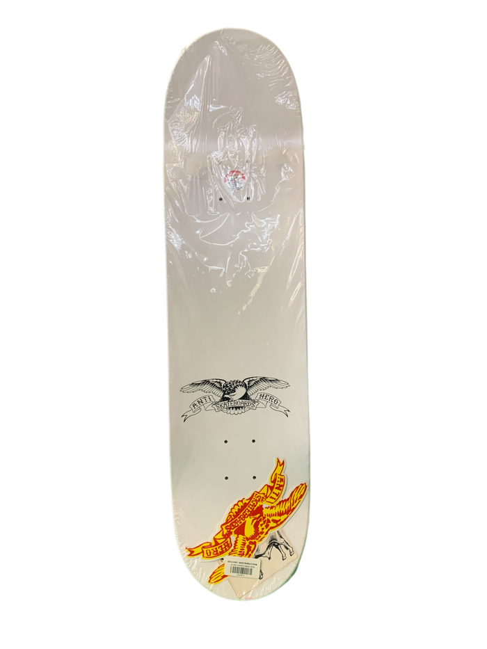 Anti-Hero Chris Pfanner Orange Drink Signed 8.28" Classic Skateboard Deck