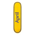 April Og Logo Yellow/Purple Skateboard Deck