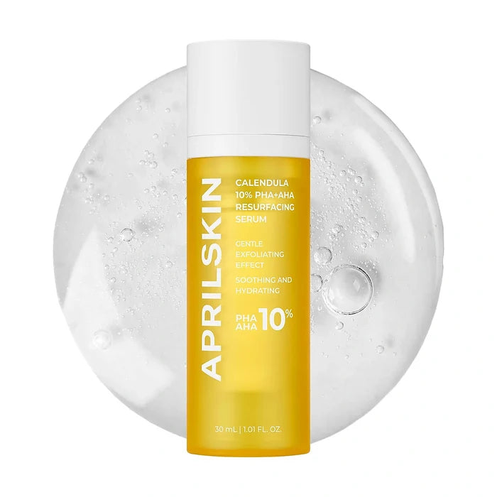 April Skin. Calendula 10% PHA+AHA Resurfacing Serum 30ml | Lady Bonita | Korean beauty NZ