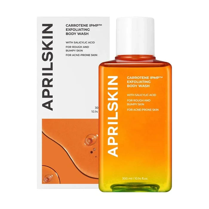 April Skin. Carrotene IPMP Exfoliating Body Wash 300ml | Lady Bonita | Korean beauty NZ