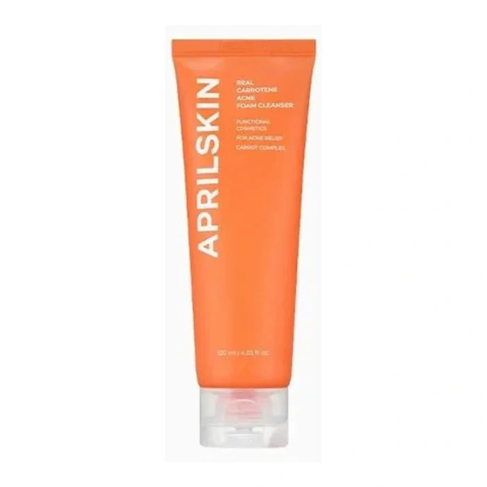 April Skin. Real Carrotene Acne Foam Cleanser 120ml | Lady Bonita | Korean beauty NZ