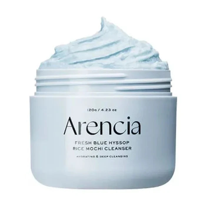 Arencia. Fresh Blue Hyssop Rice Mochi Cleanser 120g | Lady Bonita | Korean beauty NZ