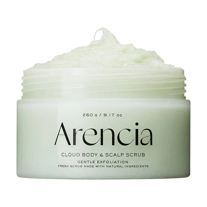 Arencia. Fresh Cloud Body & Scalp Scrub 260g [Black Tea & Yuzu] | Lady Bonita | Korean beauty NZ