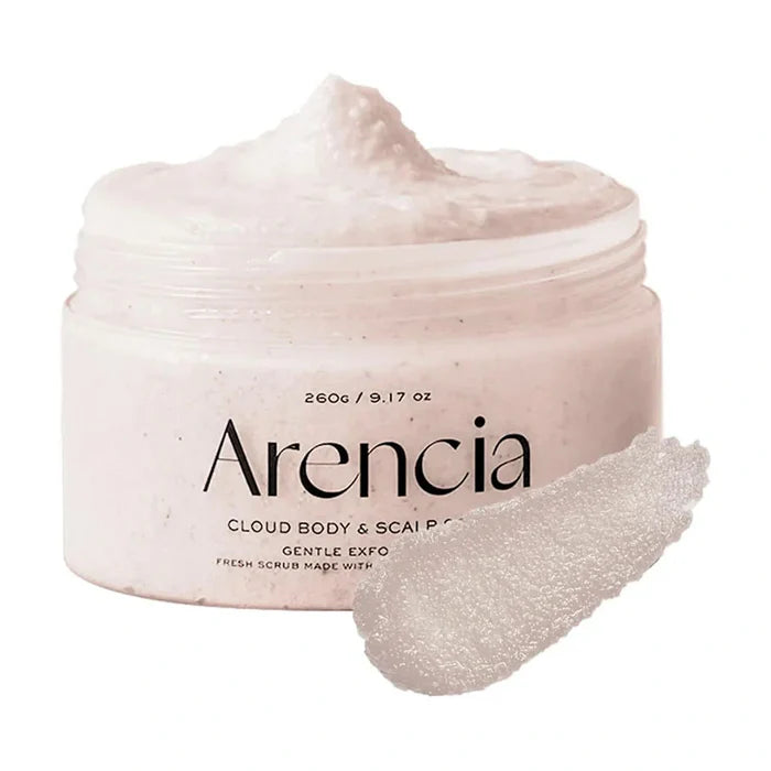 Arencia. Fresh Cloud Body & Scalp Scrub 260g [Lavender & Pear] | Lady Bonita | Korean beauty NZ