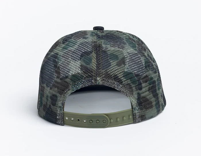 Autumn Camo Trucker Green Hat