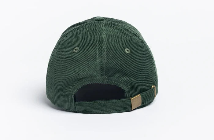 Autumn Cord 6 Panel Green Hat