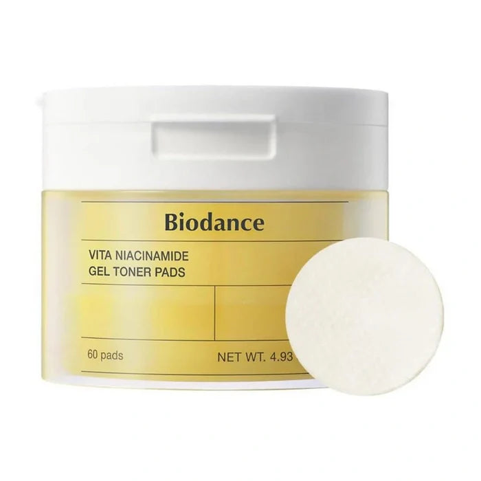 Biodance. Vita Niacinamide Gel Toner Pads (60pcs) | Lady Bonita | Korean beauty NZ