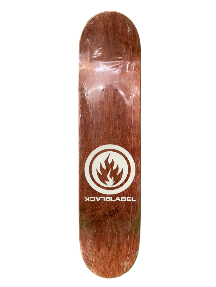 Black Label Kyle Leeper Barcode Yellow 7.6" Classic Skateboard Deck