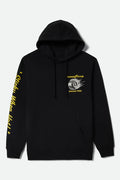 Brixton Goodyear Cheater Slick Black Hooded Sweatshirt