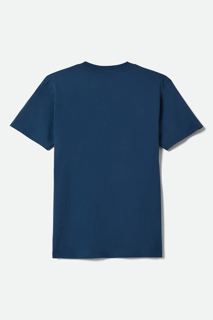 Brixton Goodyear Cheater Slick Navy Standard S/S Shirt