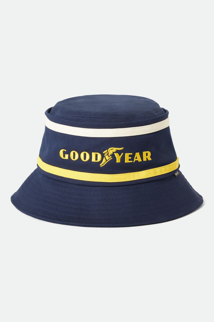 Brixton Goodyear Service Navy Bucket Hat