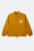Brixton Goodyear Slick Nugget Gold Wind Breaker Jacket