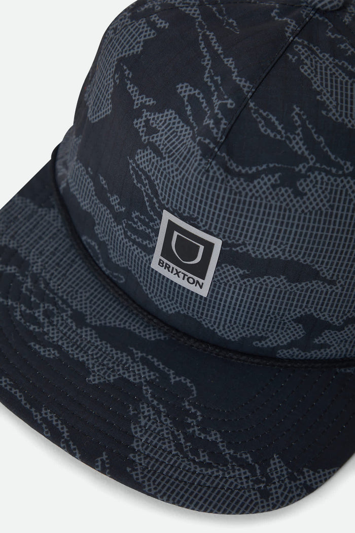 Brixton Journey MP Black Tiger Camo Performance Snapback Hat