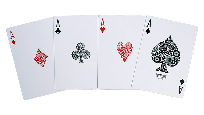 Butterfly Playing Cards Marked (Blue) 3rd Edition