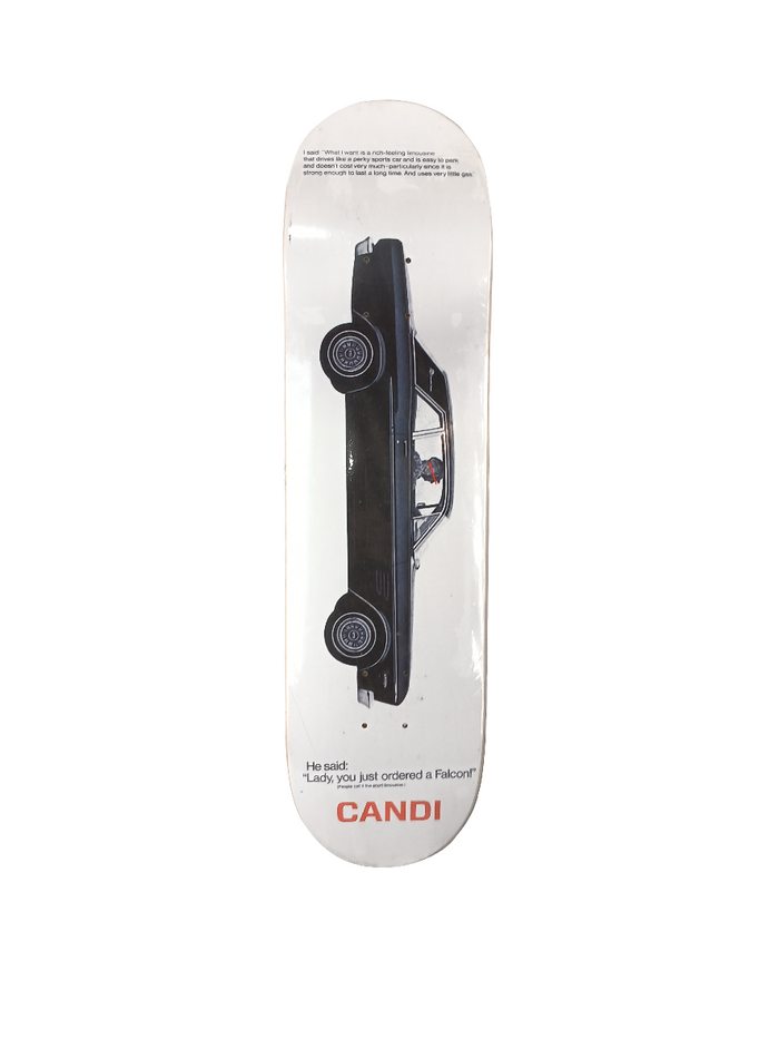 Candi Short Limousine White Black Red Size 8.12 Vintage NOS Deck