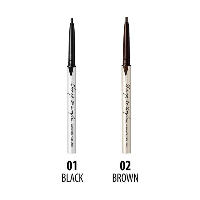 Clio. Sharp So Simple Waterproof Pencil Liner [01 Black] | Lady Bonita | Korean beauty NZ
