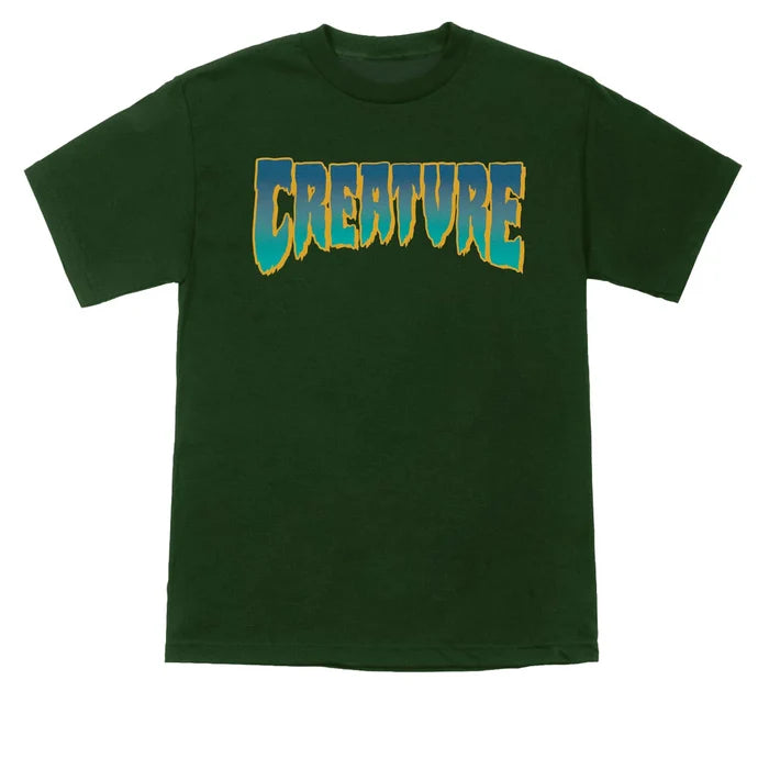 Creature Logo Forest Orange Heavyweight S/s Shirt