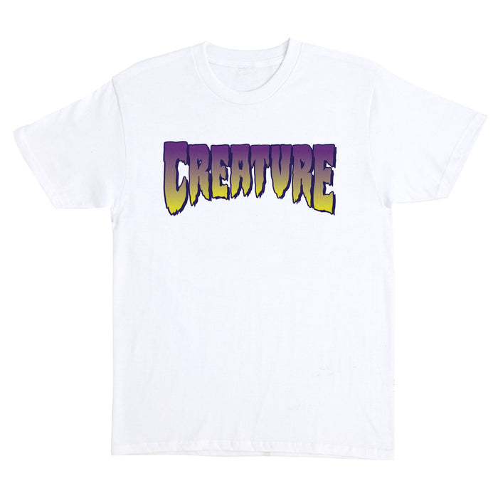 Creature Logo White Purple  S/s Shirt