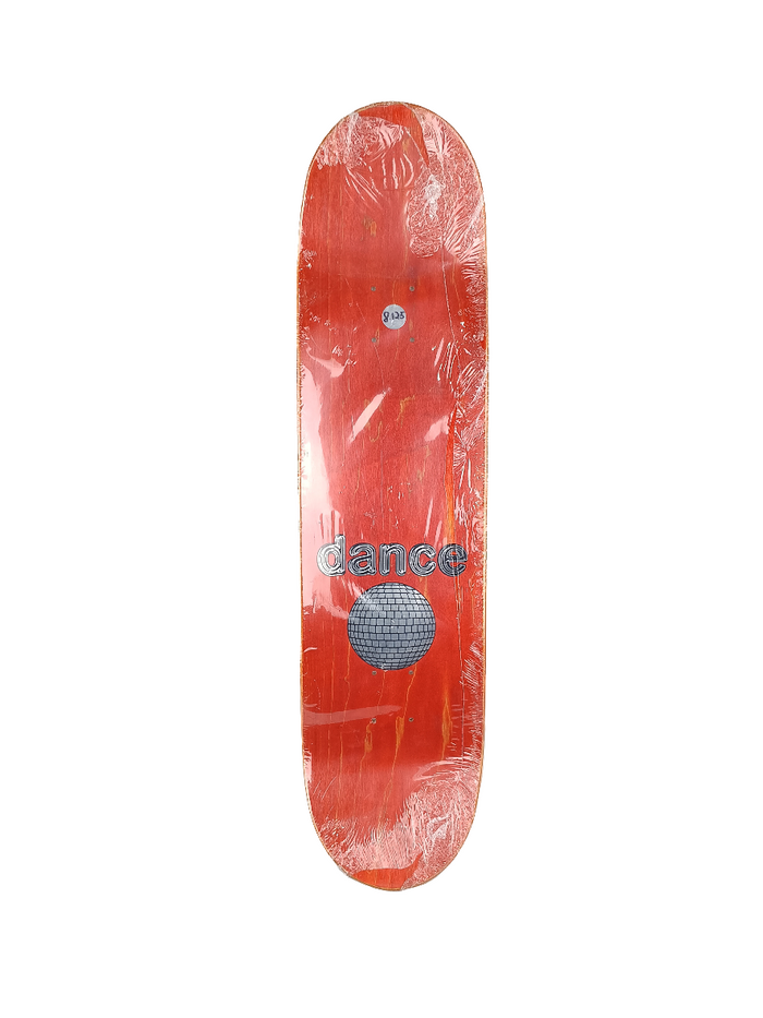 Dance Sinner Orange Woodgrain Foil Silver Black Size 8.125 Vintage NOS Deck