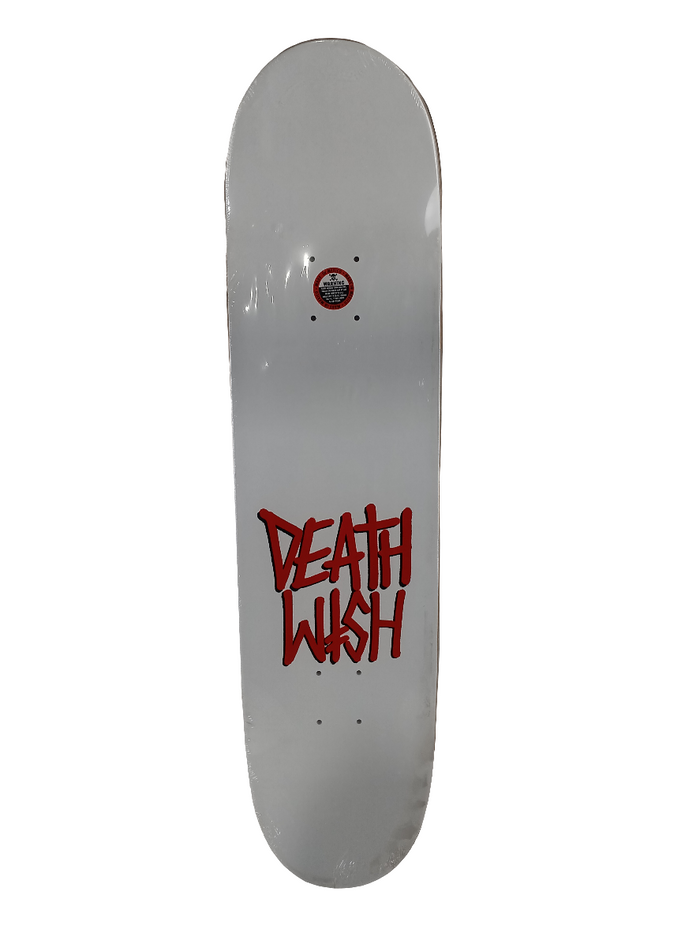 Deathwish Erik Ellington Fedora Graphic White Black Yellow Size 8.0" Vintage NOS Deck