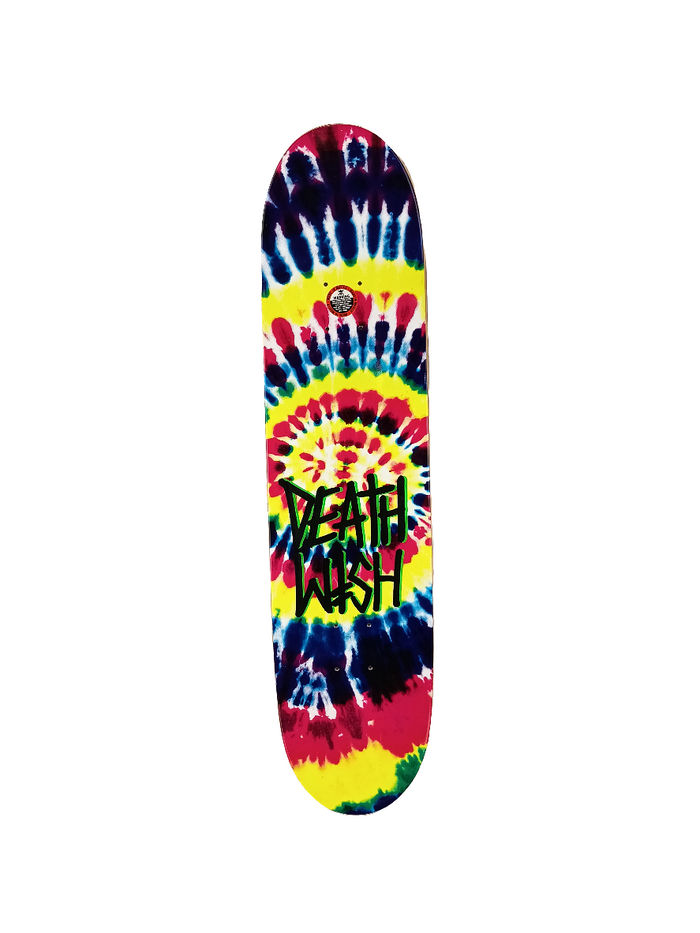 Deathwish Slash Tie Dye Watercolor Burst Size 8.0 Vintage NOS Deck RP