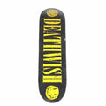 Deathwish Team Smiley Face Logo Yellow 8 3/8 Skateboard Deck