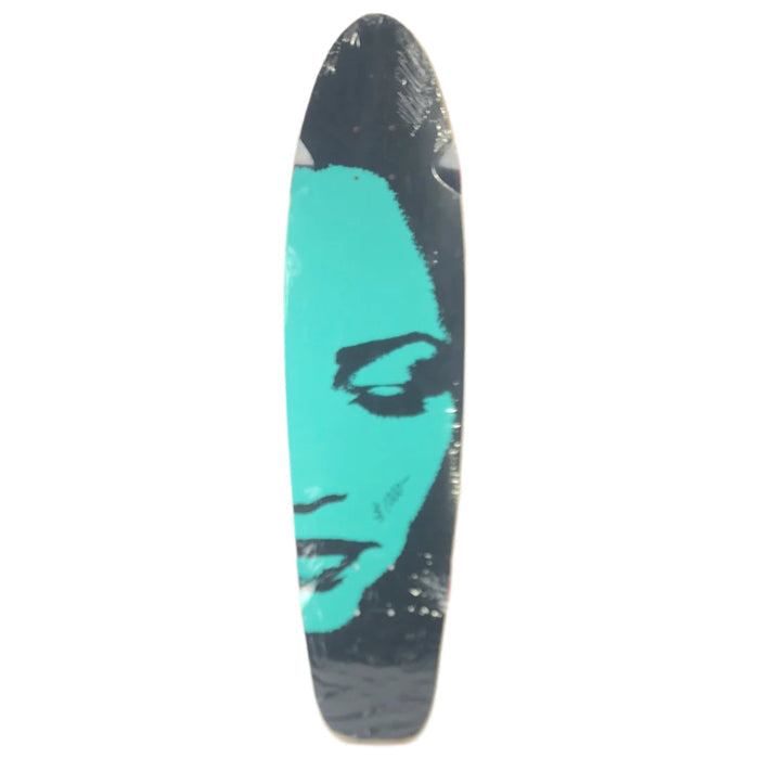 Diamond Supply Blue Face Black/Baby Blue 8.5" Shaped Skateboard Deck