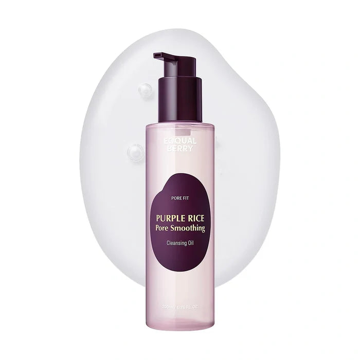 Eqqualberry. Purple Rice Pore Smoothing Cleansing Oil 200ml | Lady Bonita | Korean beauty NZ
