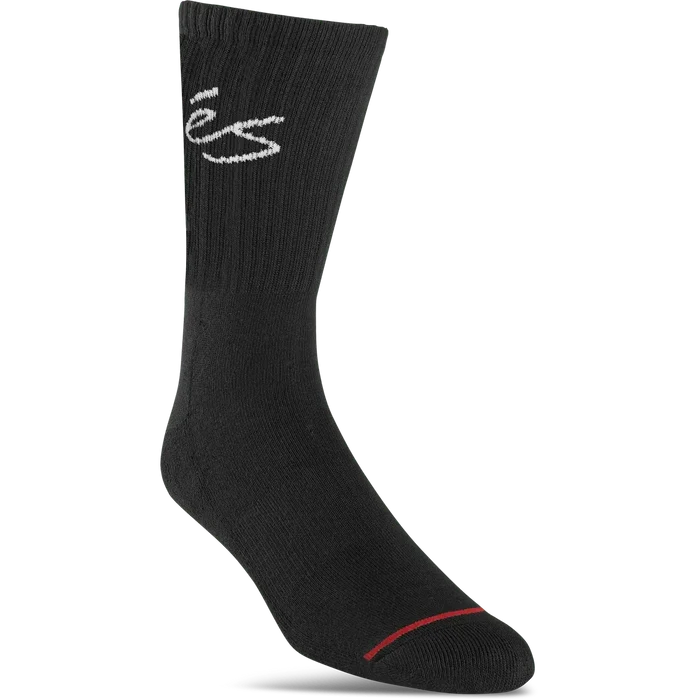eS Script Crew Black Socks