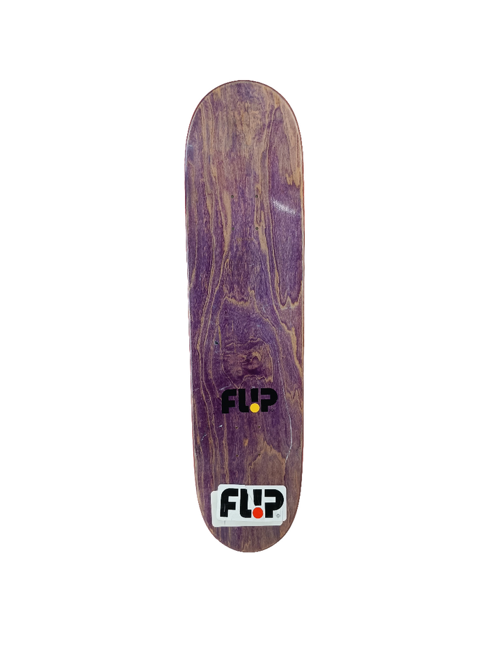 Flip David Gonzales Motorcycle Chicken Black Yellow White Size 8.0 Vintage NOS Deck