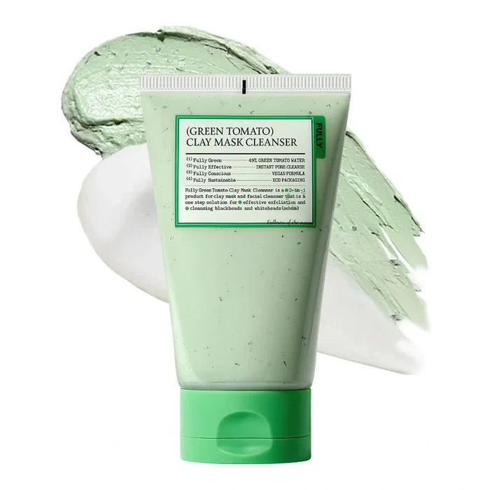 Fully. Green Tomato Clay Mask Cleanser 120ml | Lady Bonita | Korean beauty NZ