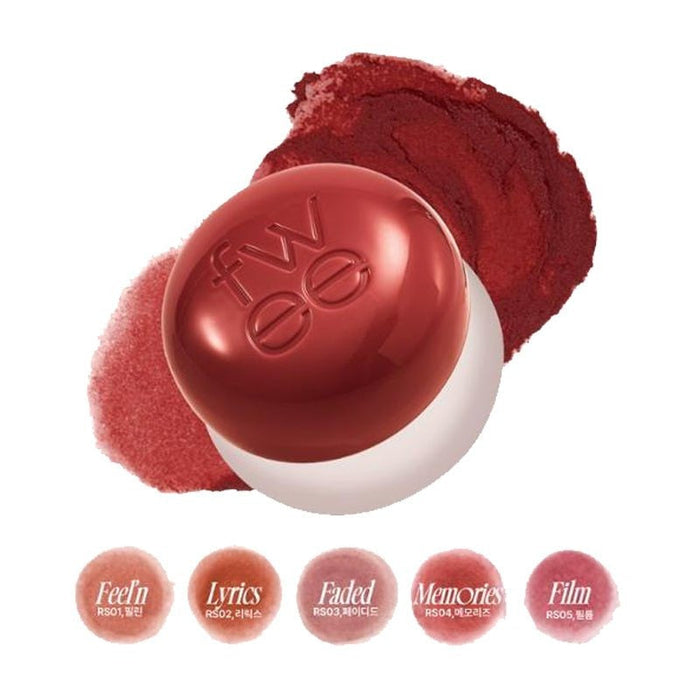 Fwee. Lip & Cheek Blurry Pudding Pot 5g [RD05 Greedy] | Lady Bonita | Korean beauty NZ