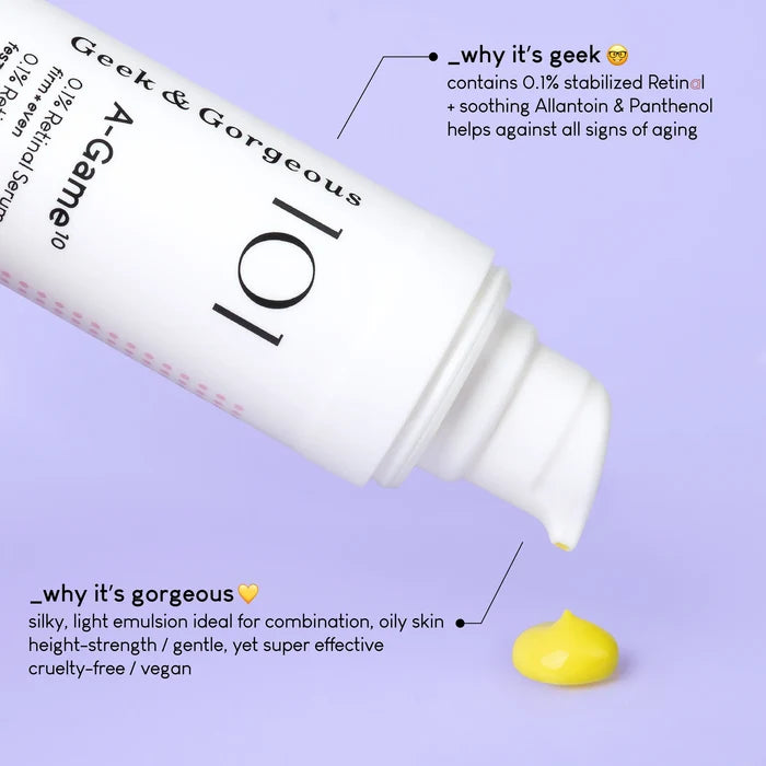 Geek & Gorgeous. A-Game 10 Retinal Serum 30ml