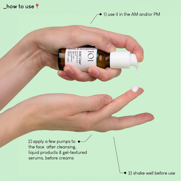 Geek & Gorgeous. AAll Clear 30ml