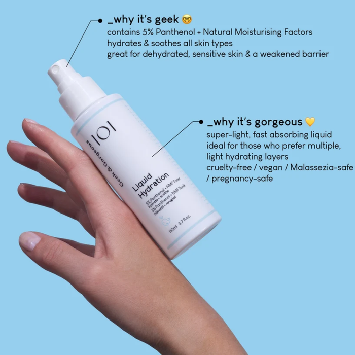 Geek & Gorgeous. Liquid Hydration Mist Toner 110ml - Shop at Lady Bonita - New Zealand