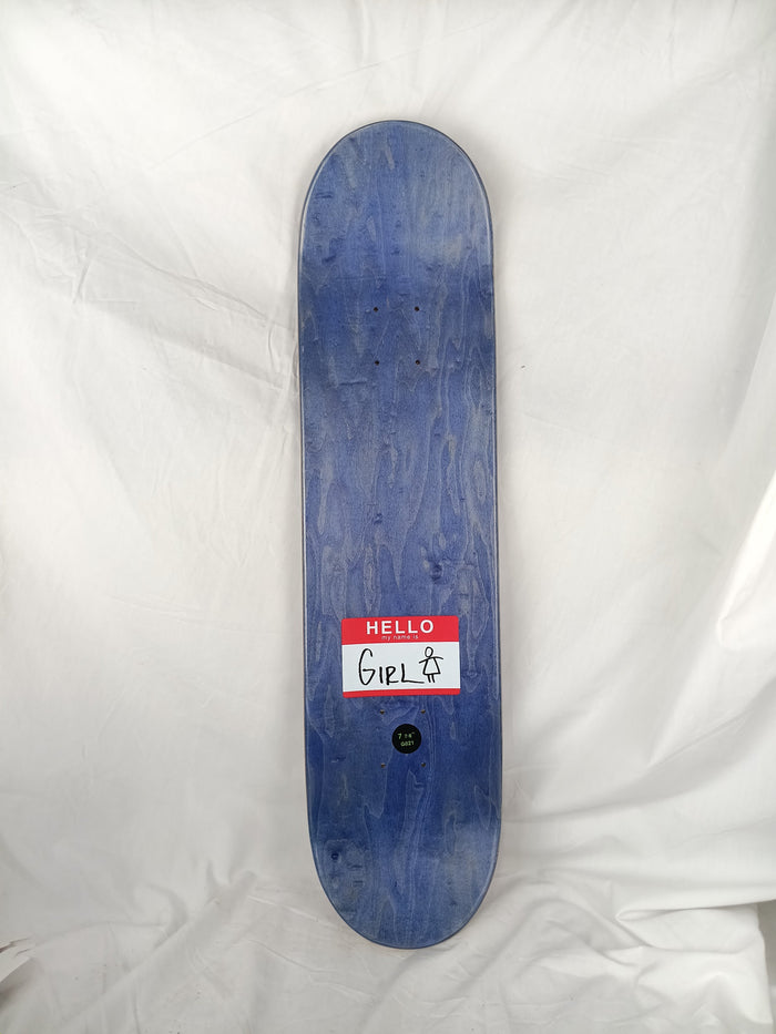 Girl Brandon Biebel Big Head Purple Mutli Size 7.78" Vintage NOS Deck
