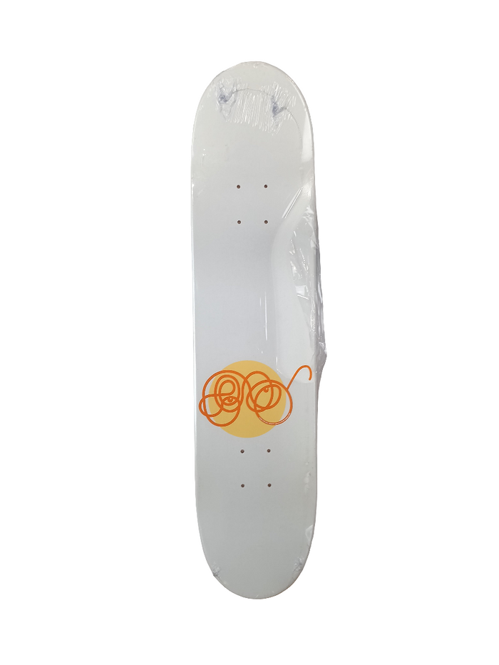 Girl X Andy Jenkins Strength Magazine Long Live Ugly Beauty Fist Orange White Yellow Size 7.75" Vintage NOS Deck