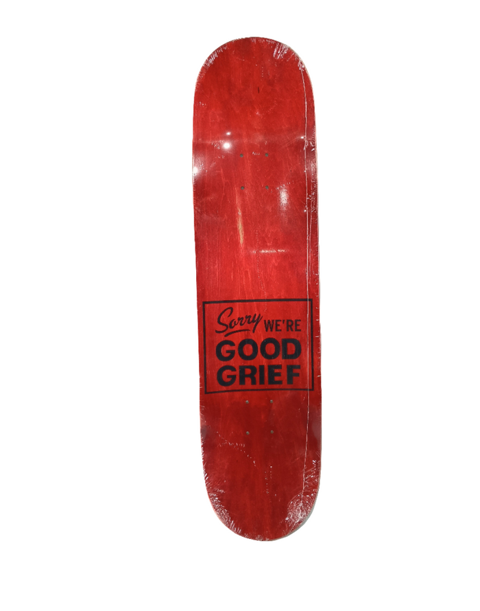 Good Grief Justin Strubing Guest Model Green Woodgrain Multicolor Size 8.4 Vintage NOS Deck