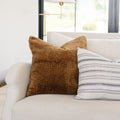 Close-Up of Saranoni Grand Pillow Cover Texture - Highlights the dense, breathable knit fabric of the luxury pillow cover.