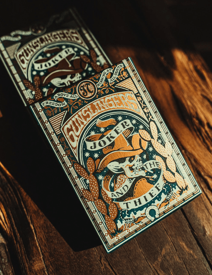 Gunslingers (Blue) Playing Cards
