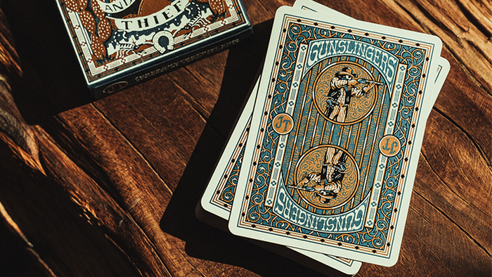 Gunslingers (Blue) Playing Cards