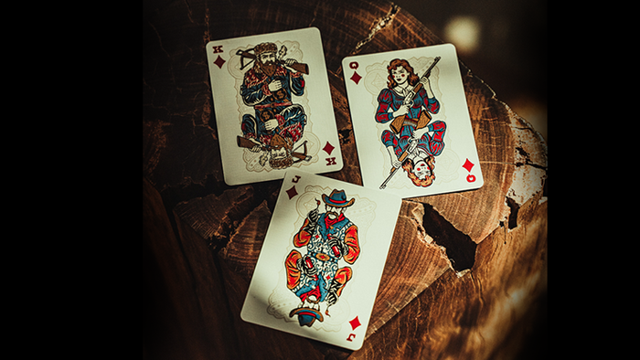 Gunslingers (Blue) Playing Cards