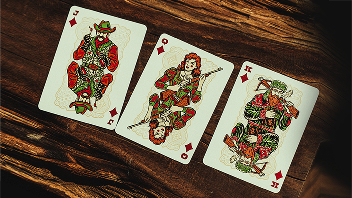 Gunslingers (Red) Playing Card