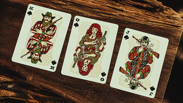 Gunslingers (Red) Playing Card