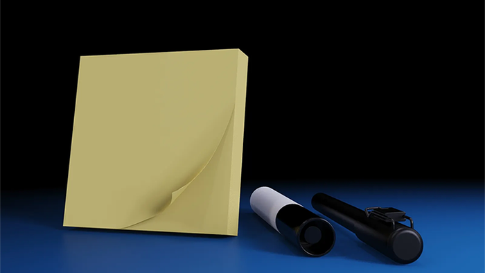 Iarvel Magic Post-It Pad (Yellow)